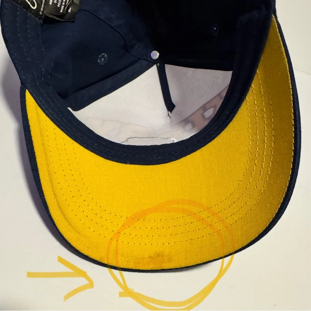Kirby Nintendo Baseball Hat Blue White 100% Cotton Adjustable One Size